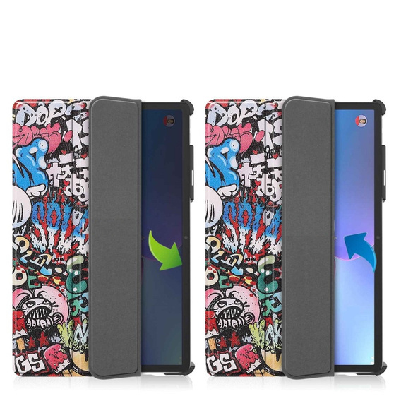 Tok Lenovo Tab P11 Pro Gen 2 TB132FU TB132XU 11.2", pánttal, graffiti
