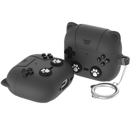 Szilikon tok macskamancs motívummal és kulcstartóval Apple AirPods Pro 3 készülékhez