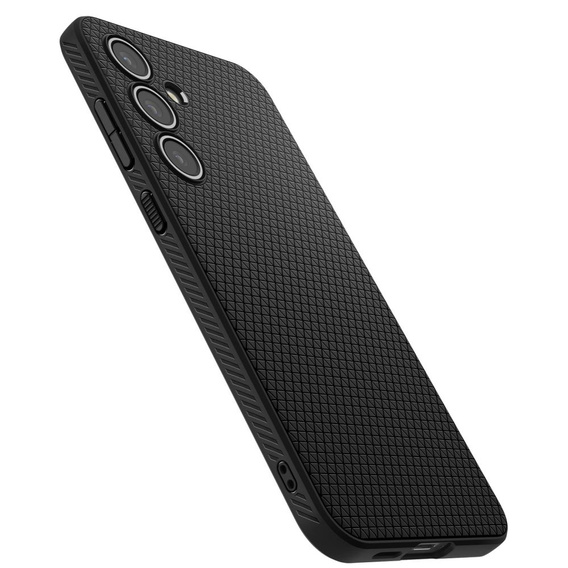 A Spigen tok Samsung Galaxy S24 FE, Liquid Air, fekete + 9H edzett üveghez