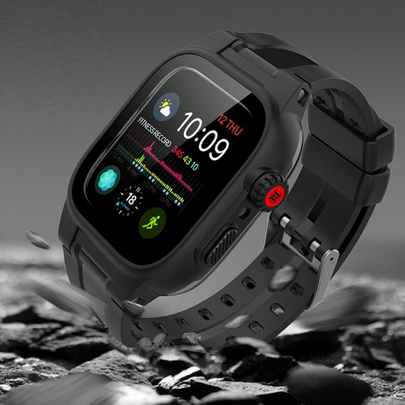 Etui SHELLBOX Waterproof do Apple Watch SE/6/5/4 44mm - Black