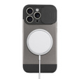 Telefontok a iPhone 15 Pro Max, ERBORD MagProtect Slide Camera, titánium szürke
