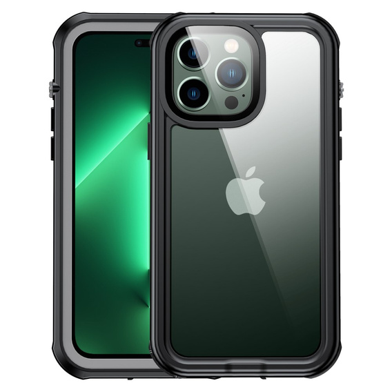 IP68 vízálló tok a iPhone 14 Pro Max, fekete
