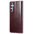 Pattintható tok a Samsung Galaxy A54, ERBORD Waxy Wallet, piros
