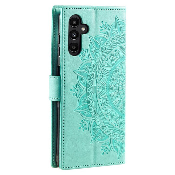 Pattintható tok a Samsung Galaxy A55 5G, Mandala Flower, zöld