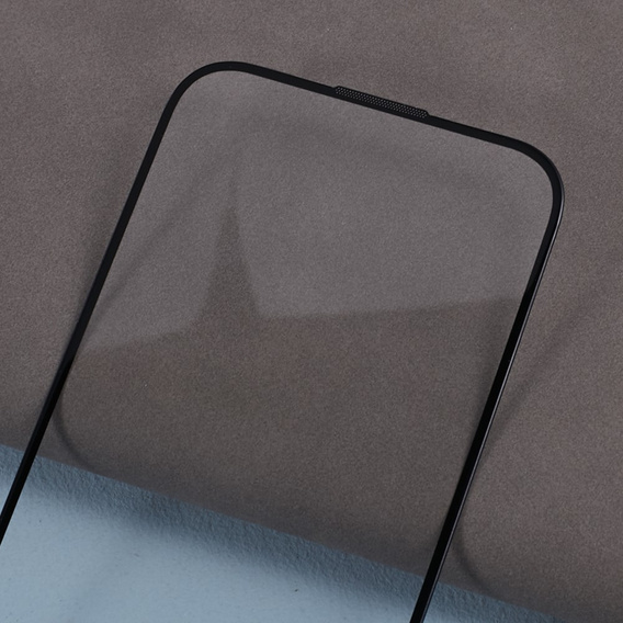 3D edzett üveg iPhone 15 készülékhez, hangszórófedéllel, fekete