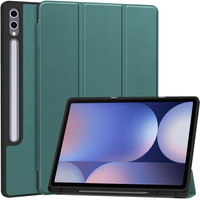 Tok Samsung Galaxy Tab S10 Ultra, Smartcase tolltartóval, zöld