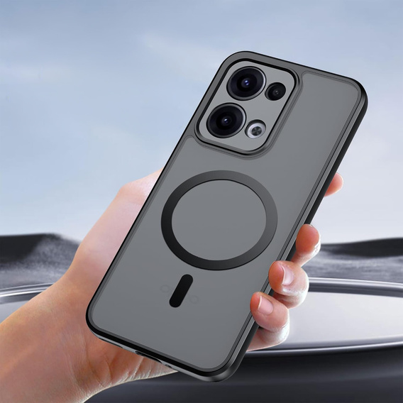 Tok Oppo Reno 13-hoz, MagSafe, ERBORD Matt Case, fekete