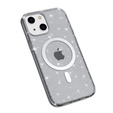 Tok iPhone 14 Plus, Glittery, MagSafe-hoz, fekete