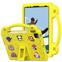 Gyermek tok iPad 10.9 2022 10 Gen, Cute Patterns, állvánnyal, sárga