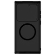 NILLKIN tok Samsung Galaxy S24 Ultra, szilikon CamShield tok MagSafe-hoz, fekete