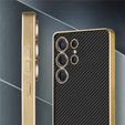Telefontok a Samsung Galaxy S25 Ultra, GKK Leather, carbon fekete