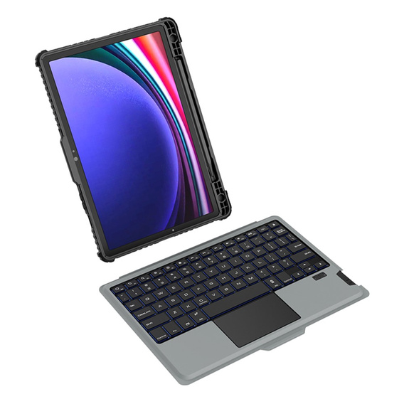 Tok + billentyűzet Galaxy Tab S9, NILLKIN Bumper Pen Slot, fekete