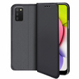 Pattintható tok a Samsung Galaxy A03s, Wallet Smart Magnet, kék
