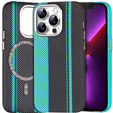 Tok iPhone 13 Pro, Carbon Fiber MagSafe, fekete / kék