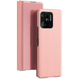 Telefontok a Xiaomi Redmi 10C, Clear View, rózsaszín rose gold