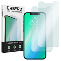 2x edzett üveg a iPhone 12 Mini, ERBORD 9H Hard Glass a képernyőn