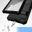 Páncélozott tok a Samsung Galaxy S25 Ultra, R-JUST, fekete