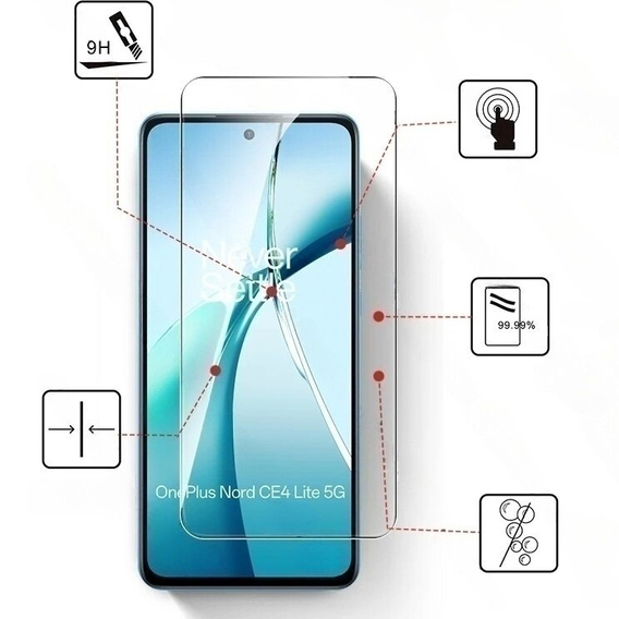 Edzett üveg 9H a OnePlus Nord CE4 Lite