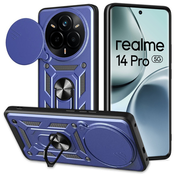 Telefontok a Realme 14 Pro 5G, CamShield Slide, kék