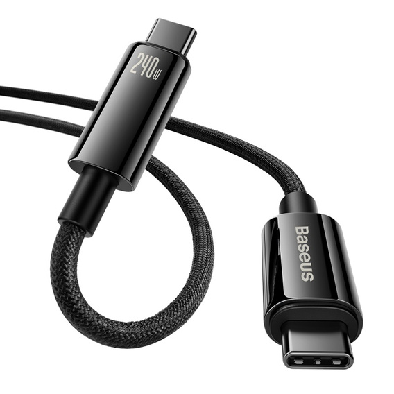 Baseus USB-C–USB-C 240 W-os kábel Power Delivery technológiával USB-C csatlakozóval rendelkező eszközökhöz