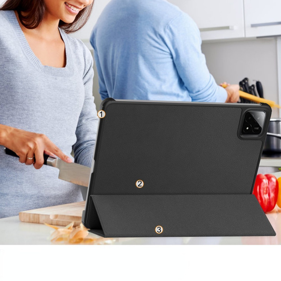 Tok Xiaomi Pad 7 / 7 Pro, Smartcase, fekete