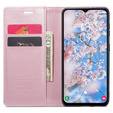 CASEME flip tok Samsung Galaxy A14 5G, Waxy Textured, rózsaszín