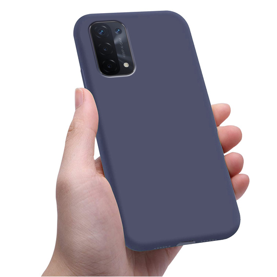 Vékony tok a Oppo A54 5G / A74 5G / A93 5G, Slim, sötétkék