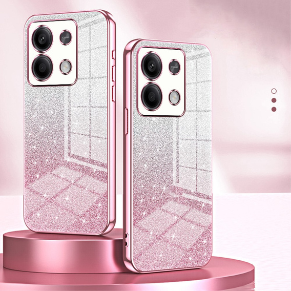 Tok Xiaomi Redmi Note 13 5G, Glitter Case CamShield, rózsaszín