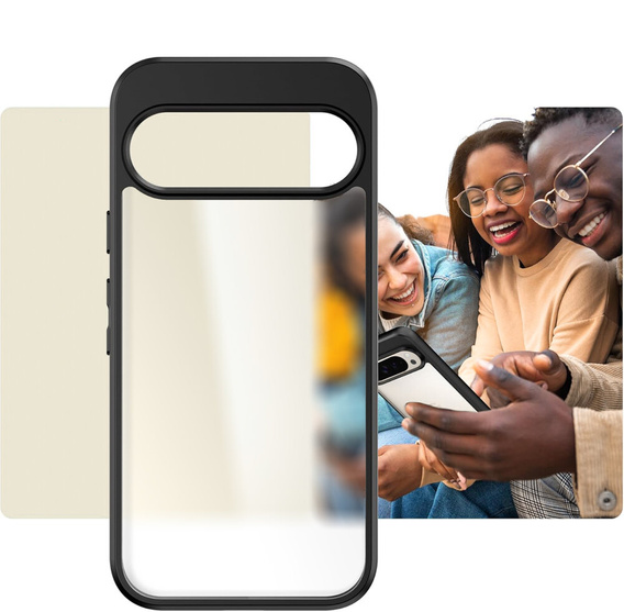 Telefontok a Google Pixel 9 Pro XL, Fusion Hybrid, átlátszó / fekete