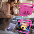 Gyermek tok Samsung Galaxy Tab S9 FE+, Gyermek tok fogantyúval, rózsaszín