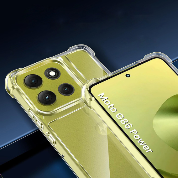 Telefontok a Motorola Moto G86 Power 5G, Dropproof, átlátszó