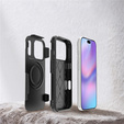 MagForce tok iPhone 17 Pro készülékhez, MagSafe, páncélozott, fekete