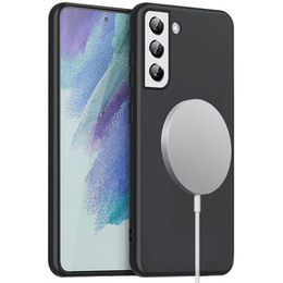 Telefontok a Samsung Galaxy S21 FE 5G, Silicone MagSafe, fekete