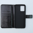 Pattintható tok a Motorola Moto G54 5G, Crazy Horse Wallet, fekete