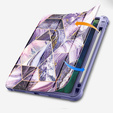 Telefontok a iPad Air 4 10.9 2020 / iPad Pro 11 2020 / 2018, Suritch Full Body Marble, átlátszó / rózsaszín