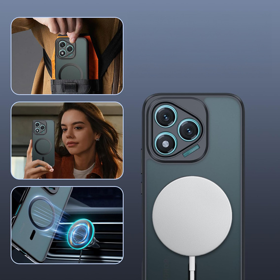 Tok Honor 400 Lite-hoz, MagSafe, ERBORD Matt Case, fekete