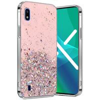 Telefontok a Samsung Galaxy A10, Glittery, rózsaszín