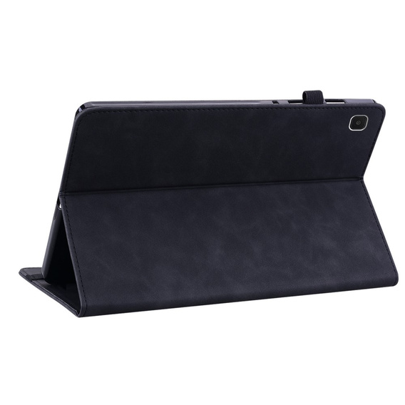 Tok Samsung Galaxy Tab A7 Lite, Wallet Pen Slot, fekete