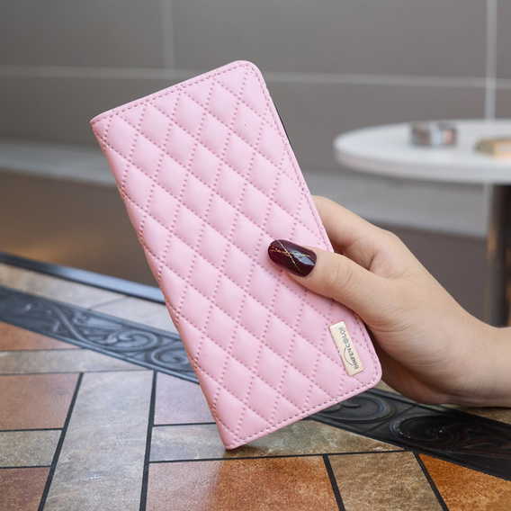 Pattintható tok a Oppo A38 4G, Wallet, BINFEN COLOR, rózsaszín