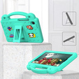 Gyermek tok Samsung Galaxy Tab A9, Cute Patterns, állvánnyal, zöld