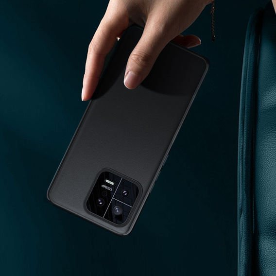 Bőr tok Xiaomi 13 Pro, leather hybrid, fekete