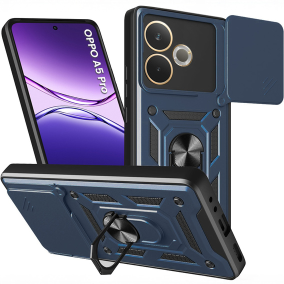 Telefontok a Oppo A5 Pro 5G, CamShield Slide, kék