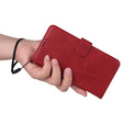 Pattintható tok a Realme C67, Leather Wallet, piros