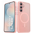 Matt tok iPhone 17 Pro készülékhez, MagSafe-hoz, áttetsző rózsaszínű