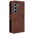 Pattintható tok a Infinix Hot 50 Pro+ 4G, Card Slot, barna