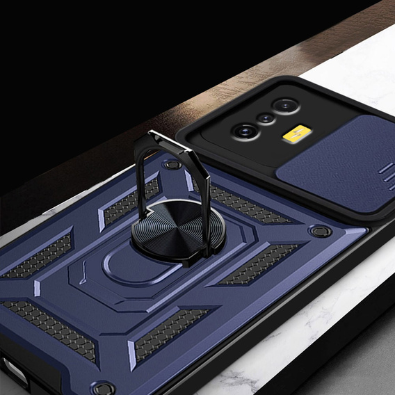 Telefontok a Xiaomi Poco F4 GT, CamShield Slide, tengerészkék