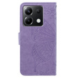 Pattintható tok a Xiaomi Poco X6 5G, Butterfly, lila