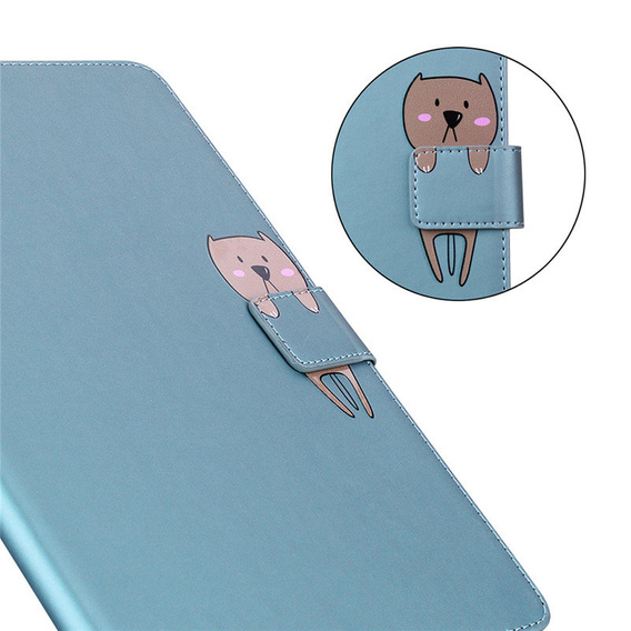 Tok iPad 10.2" 2021/2020/2019 (9/8/7 gen.), pánttal, animal, kék