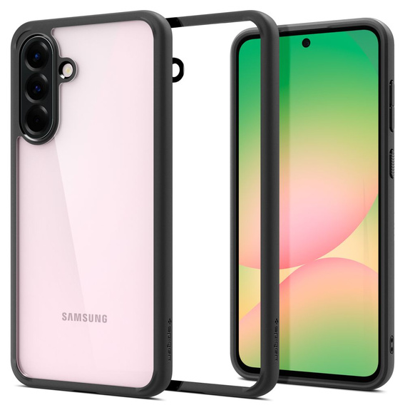 A Spigen tok Samsung Galaxy A56 5G, Ultra Hybrid, fekete / matt + 9H edzett üveg