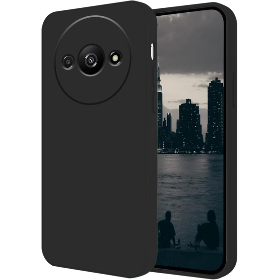 Telefontok a Xiaomi Redmi A3, Silicone Lite, fekete